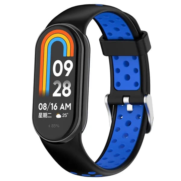 Двухцветный силиконовый ремешок для Xiaomi Mi Band 10 9 8
