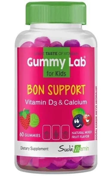 Gummy Lab Bon Support витамином D3 для детей 60 жевательных