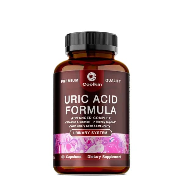Комплекс Coolkin Uric Acid Formula Advanced Complex разработан для поддержания баланса уровня мочевой кислоты в организме, улучшения здоровья почек и функции мочевыделительной системы.