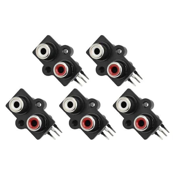 5 шт., монтажная плата PCB, 2 положения, стерео или видео для разъема RCA мама, прямая поставка