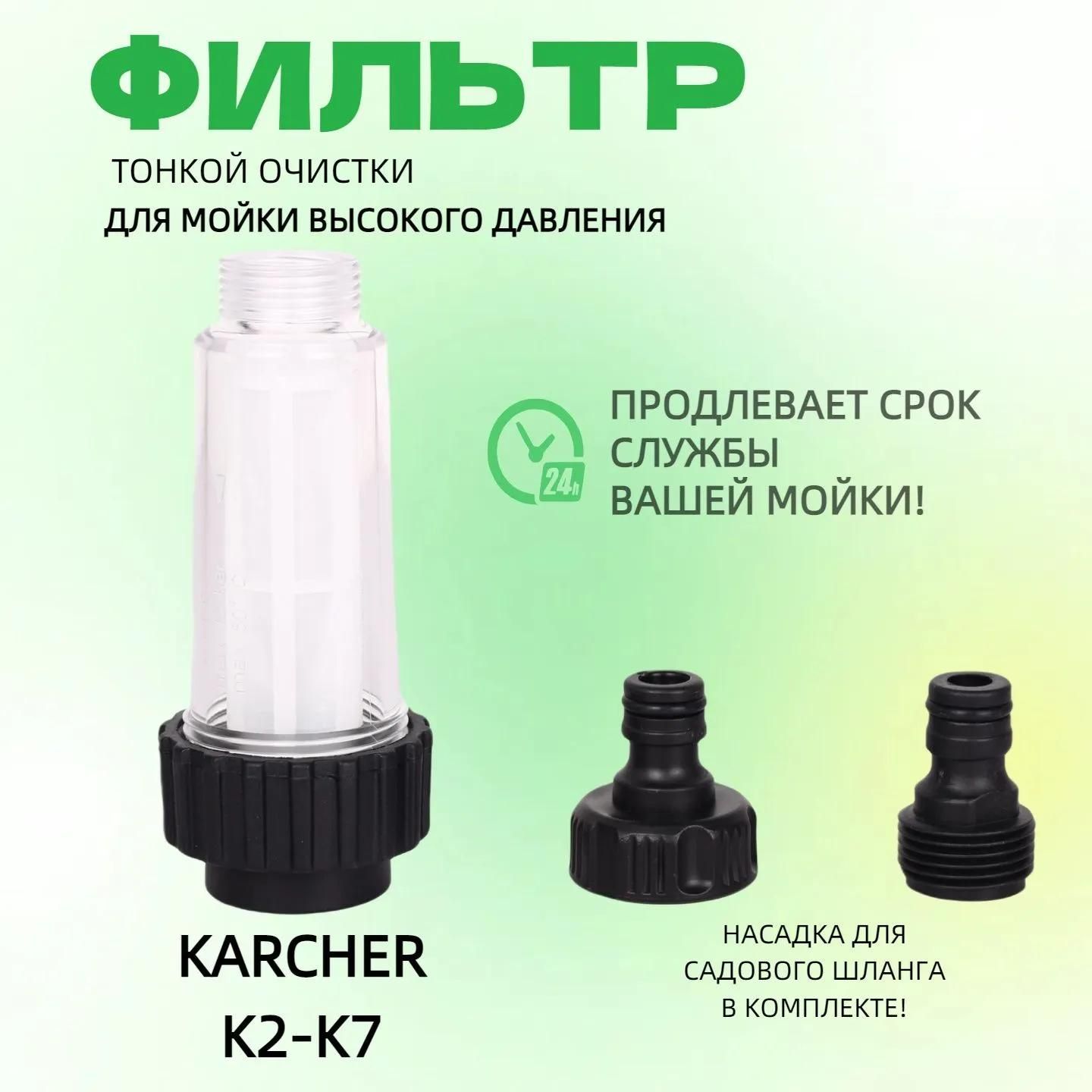 Фильтр для керхер мойки, фильтр для мойки высокого давления Karcher K2-K7, Champion, Stihl