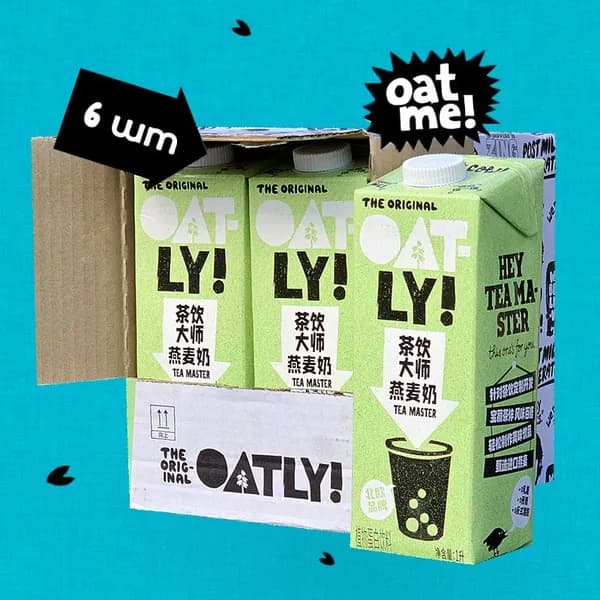 Овсяное растительное молоко Oatly! Oat Drink Tea Master / Оатли мастер чая, объем 1 литр, 6 шт.