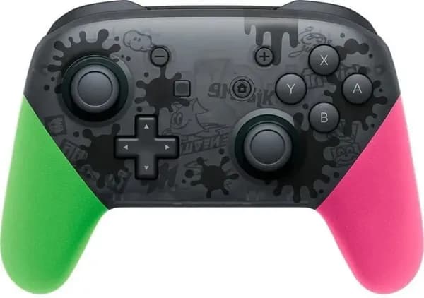 Геймпад Nintendo Switch Pro Controller Splatoon 3 / черный, зеленый, розовый