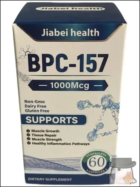 Бестселлер BPC157 Jiabei Health: 60 капсул для восстановления желудка, суставов, связок и регенерации тканей