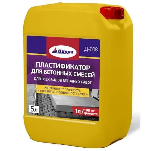 Пластификатор для бетона диола 5л д-608