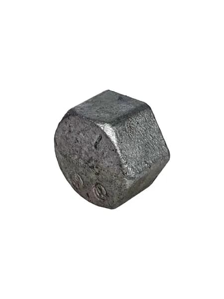Заглушка чугунная оцинкованная с внутренней резьбой 1/2" (Ду15) Fittex Plus / 1шт