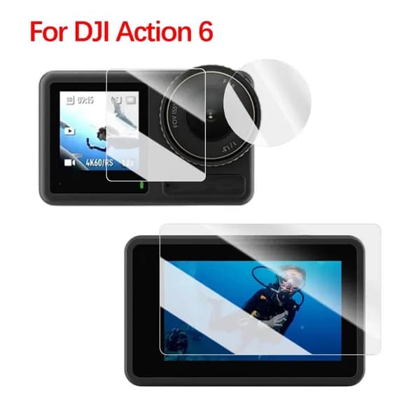 Защитное стекло для Action 6, 2 шт.