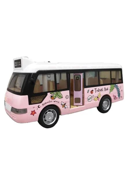 Детский автобус-игрушка, набор, Розовый