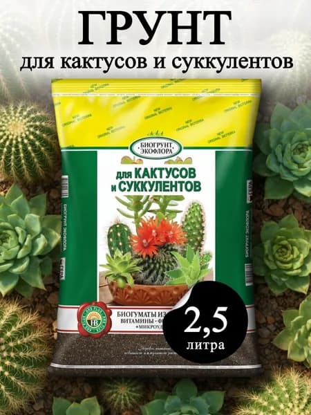 ГЕРА Грунт для суккулентов и кактусов