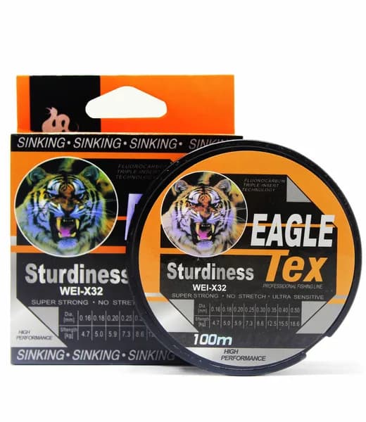 Монофильная леска для рыбалки Eagle Tex 0,45мм /16,6кг 100м