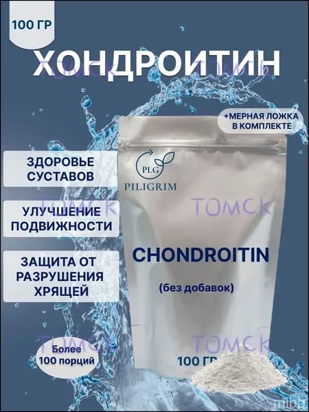 Хондроитин сульфат 100 г Порошок без добавок