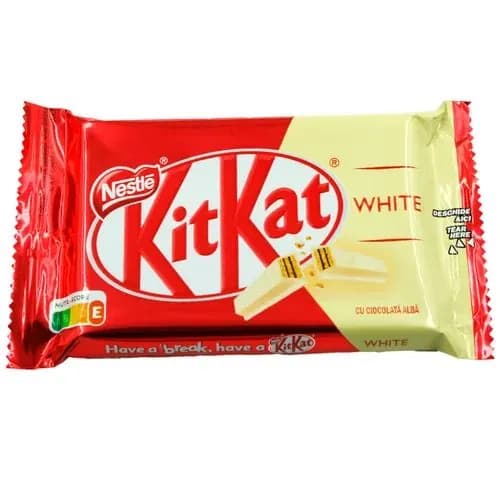 Батончик KitKat 4 fingers белый шоколад с хрустящей вафлей, 41.5 г* 1шт