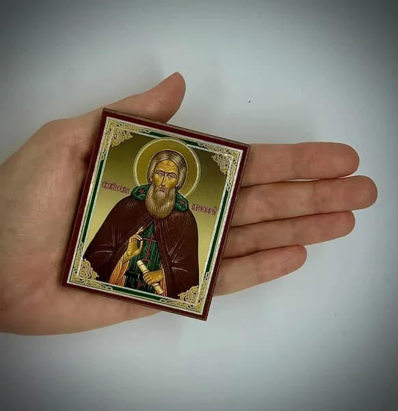 Маленькая Икона, Сергий Радонежский. 7*6 см.