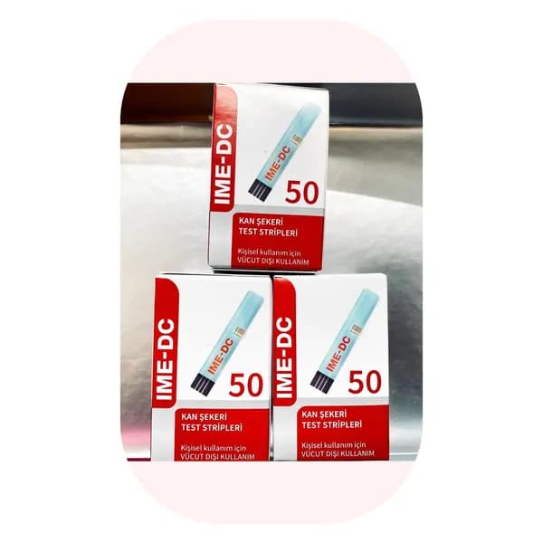 3 kutu Ime-Dc Strip Kan Sekeri olcum Cubugu 50'li / Тест-полоски IME-DC PRINCE №50 (3 упаковки по 50 штук)