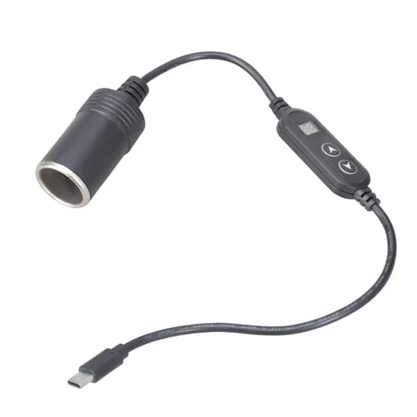 USB-C-адаптер для прикуривателя с регулируемым напряжением
