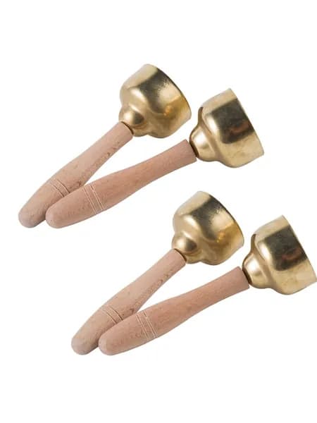 2 пары музыкальных колокольчиков для дошкольного обучения