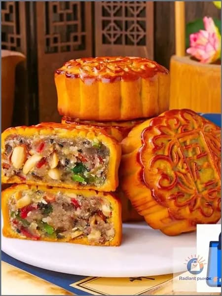 Лунный пряник со вкусом пяти ядер 400 г кондитерского изделия