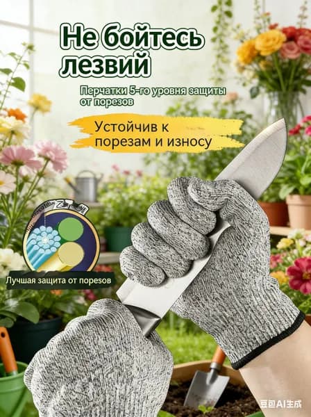 Защитные перчатки 5-го уровня защиты от порезов, ударов, царапин