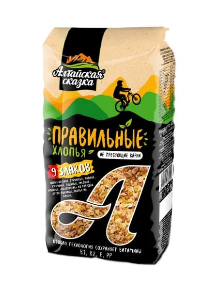 Хлопья 9 злаков "Алтайская сказка", 400 г