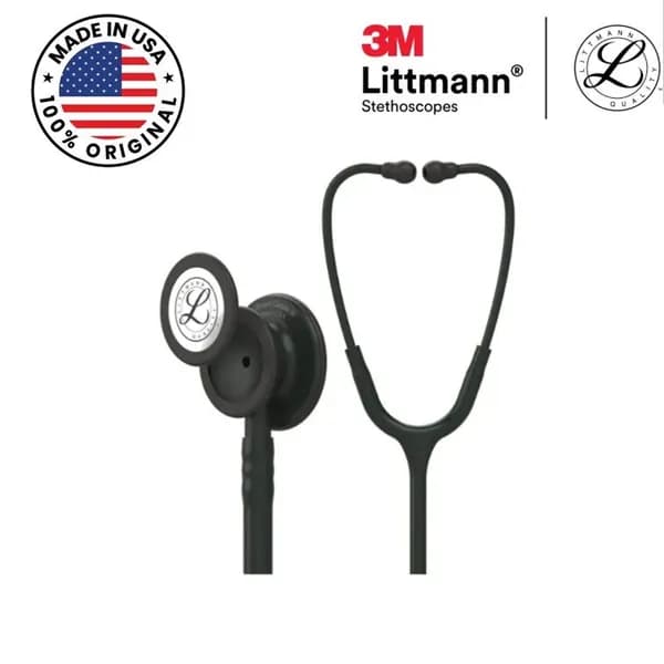 Стетоскоп Littmann Classic III, черная трубка, черная акустическая головка и ушные наконечники, 69 см, 5803