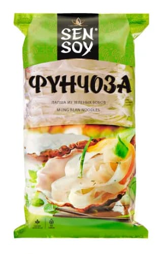Лапша фунчоза Sen Soy из зеленых бобов, 180 г