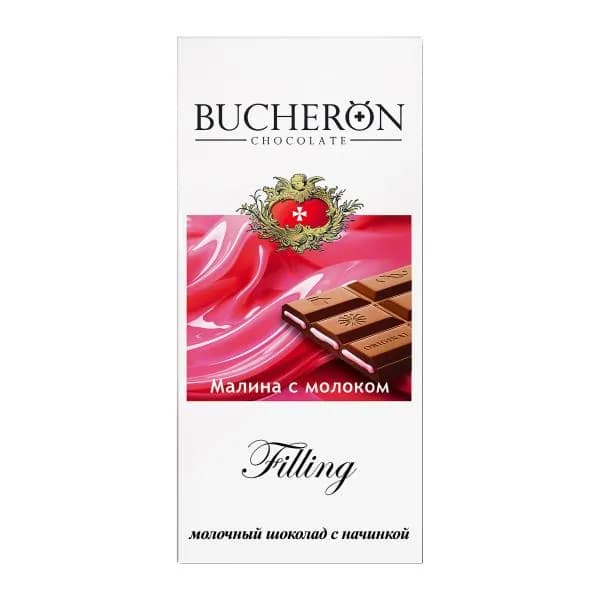 Шоколад Bucheron Filling молочный с начинкой малина молоко 85г