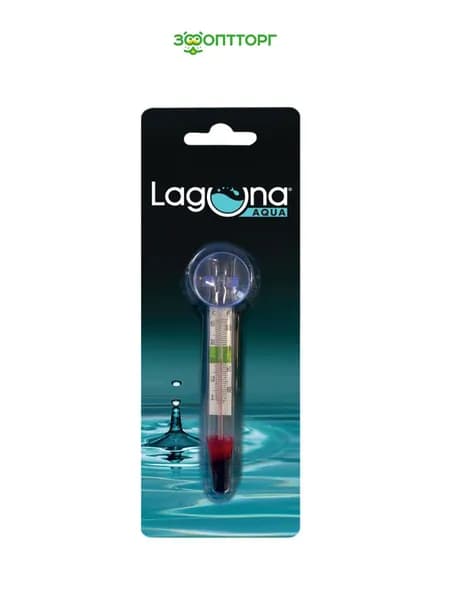 Термометр Laguna стандартный (блистер) для аквариума, d12х15 см.
