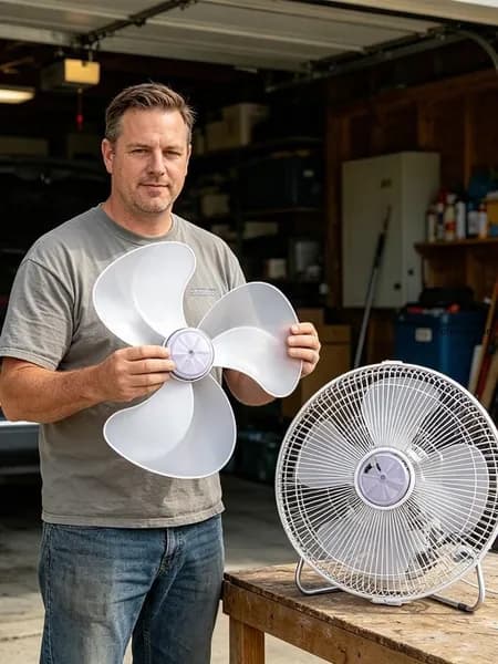 Универсальная Запасная Крыльчатка Вентилятора 400 Мм (37 См)