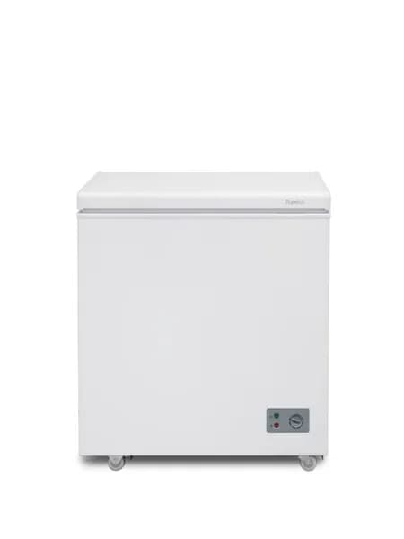 Узкий морозильный ларь Бирюса 155KVS Inverter 145 литров, для неотапливаемых помещений, Режим Суперзаморозка, Тихий, Белый