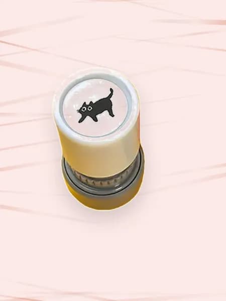 Кот-штампик для творчества, - 7