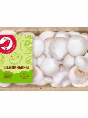 Шампиньоны АШАН Красная птица целые 2.4 кг