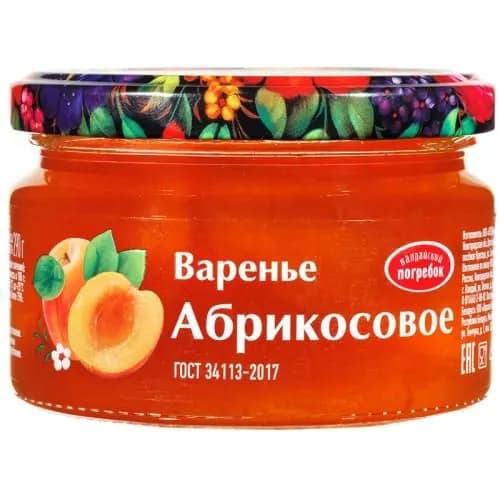 Валдайский погребок Варенье абрикосовое, 290 г