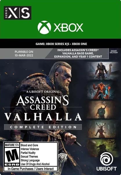 Игра Assassin's Creed Вальгалла Complete Edition, цифровой ключ для Xbox One/Series X S, Русская озвучка