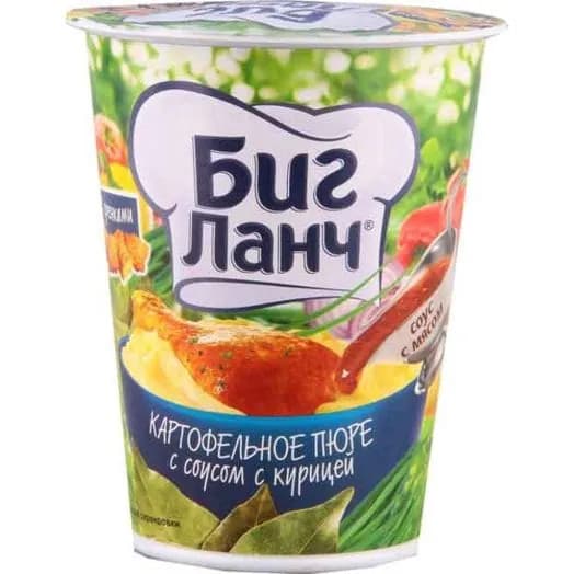 Биг Ланч Картофельное пюре c соусом с курицей 50 г