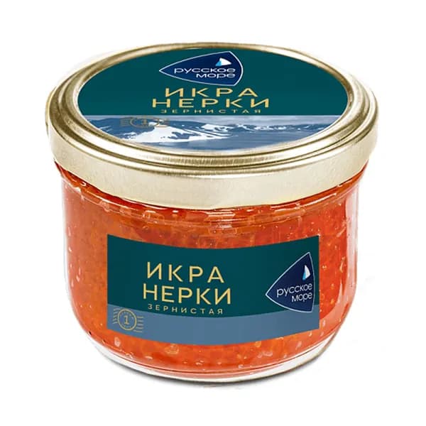 Икра нерки красная Русское Море зернистая 210 г