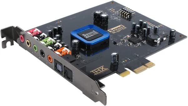 Звуковая карта Creative 5.1 SB1350 1350 Recon3D Sound Blaster внутренняя, разъём PCI-E x1, для современных компьютеров, ОГРОМНАЯ разница со встроенной!