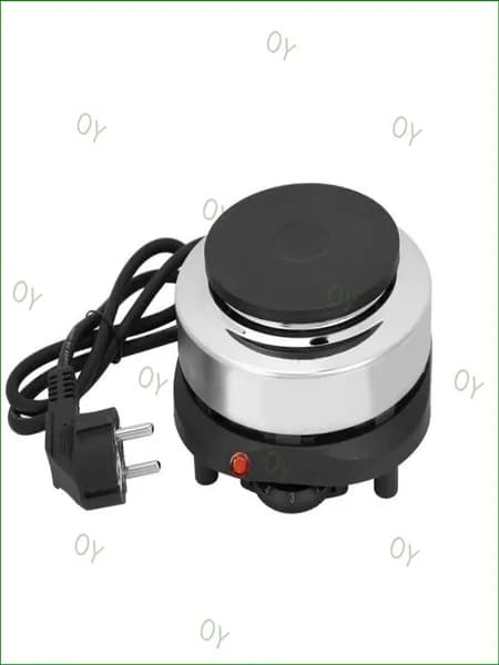 Электрическая настольная плита Электроплитка мини HOT PLATE 500W из чугуна, хром