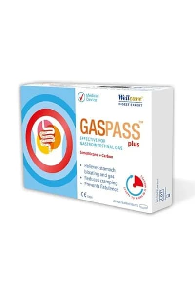 Wellcare Gaspass Plus 20 таблеток 2 банки