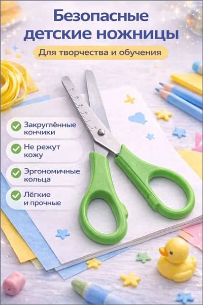 Ножницы 13 см, 1 шт.