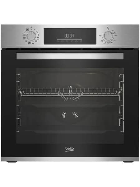 Духовой шкаф электрический Beko BBIM12301X, 72 л, 3300 Вт, 12 режимов, гриль, конвекция, утапливаемые переключатели, нержавеющая сталь