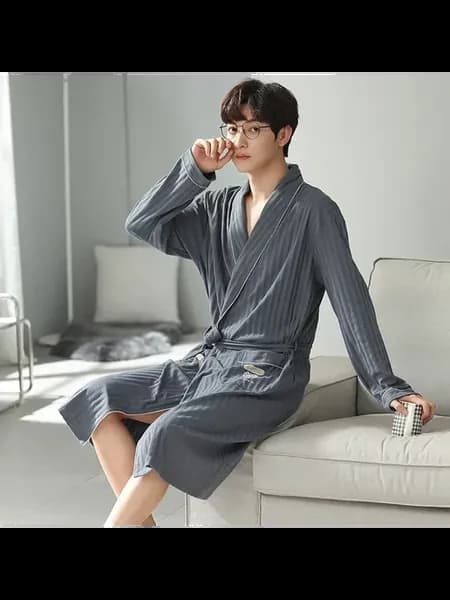 хлопковый халат мужской 4XL
