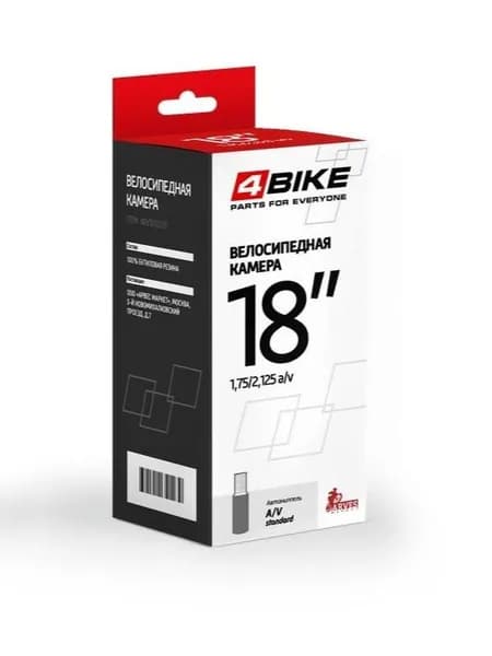 Велокамера 4Bike 18"x1.75-2.125 A/V