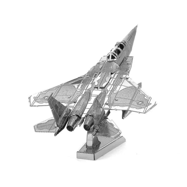 3D сборная металлическая модель пазл "Истребитель F-15". Лазерная резка. Конструктор для взрослых и детей. Уникальная игрушка. Подарок на новый год и день рождение