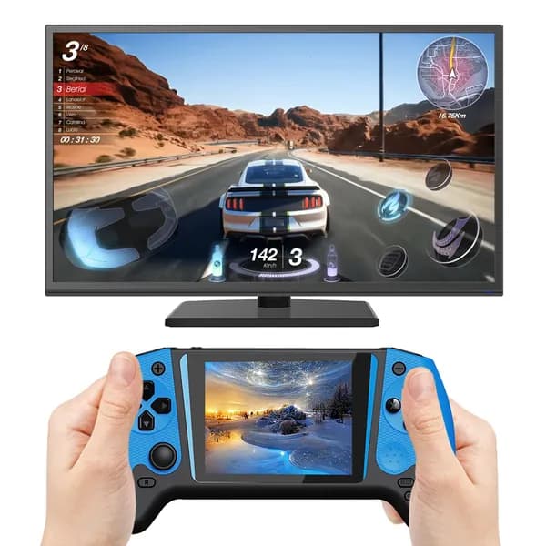 Портативная игровая консоль с 3,5-дюймовым дисплеем и 500 встроенными классическими играми