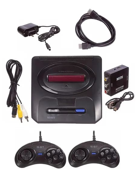 Игровая приставка 16 Bit MD HDMI (2 джойстика+38 игр с Mortal Kombat U3)