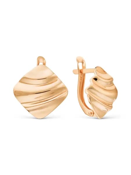 Серьги женские золотые 375 пробы, KARATOV