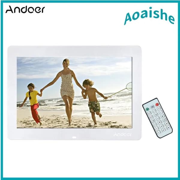 Andoer 14" LED фоторамка, Мультимедийный плеер, для подарков и декора