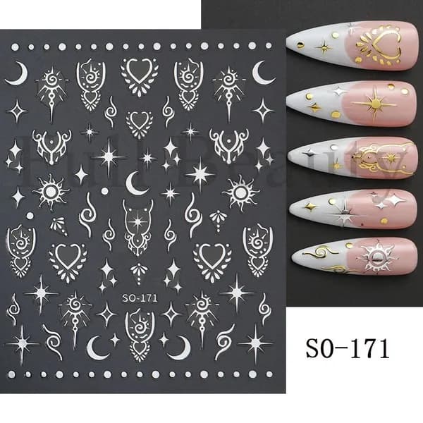 Минималистичные черно-белые цветочные наклейки для ногтей flower self nail art designs