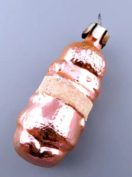 Елочная игрушка УКУТЫШ 7 см стекло СССР 1960-е гг