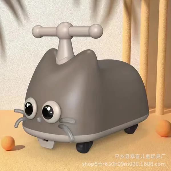 Детский самокат-каталка с музыкой и подсветкой для детей от 1 до 3 лет